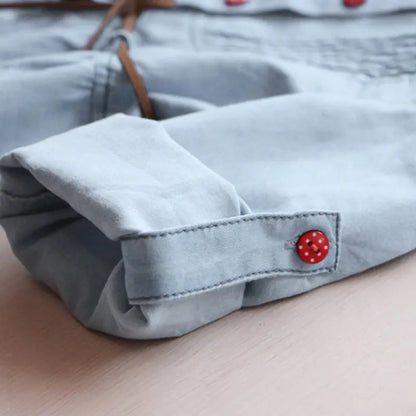 Baby Denim Dress, New Autumn Floral Sleeve Dress