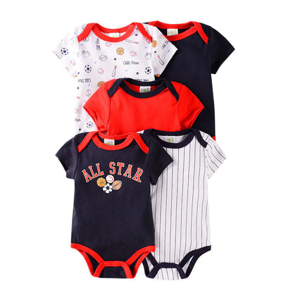 Summer 2020 Cotton Short Sleeve Baby Romper Set