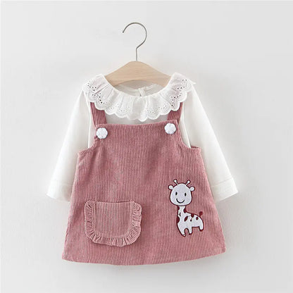 Girls' Two-Piece T-Shirt and Pinafore Set (Ages 1-4)