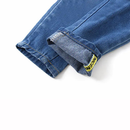 Boys' Casual Long Jeans for Spring and Autumn