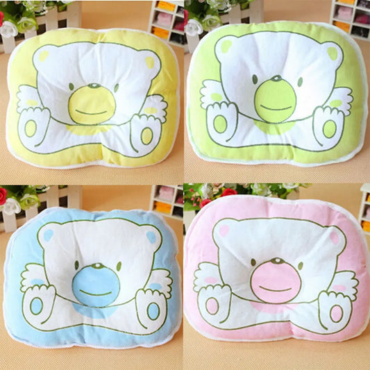 Newborn Baby Bear Soft Cotton Side Sleeping Pillow