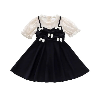 Korean Style Bow Baby Princess Dress for Kids