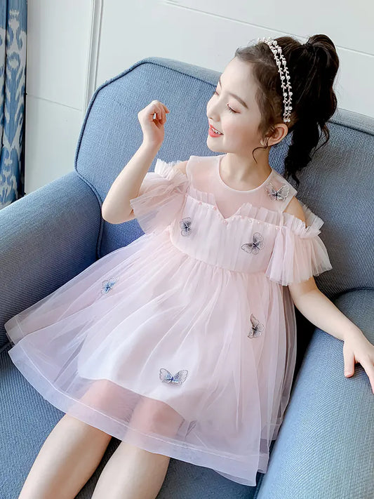 Princess Tulle Dress for Summer Girls' Wear