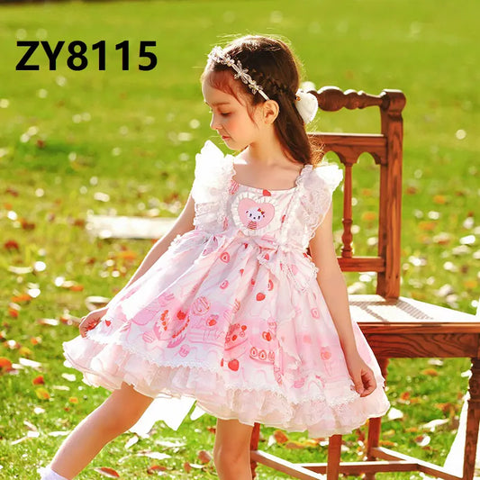 Cute Cartoon Baby Princess Dress with Tutu Skirt