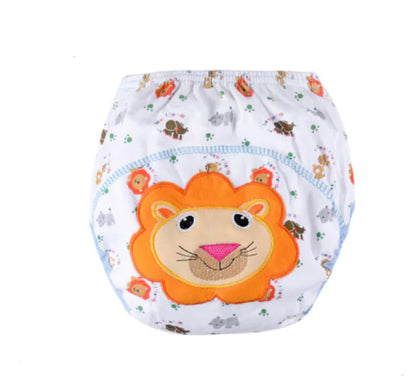 Cartoon Baby Training Pants, Washable Cotton Diapers