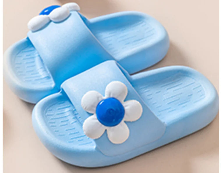 Cute Cartoon Flower Slippers for Kids (Ages 3-12)