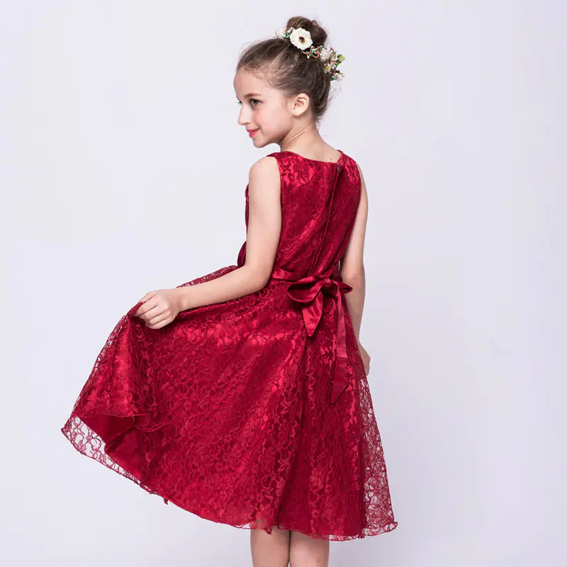 Lace Evening Dress for Girls - Children's Performance Outfit