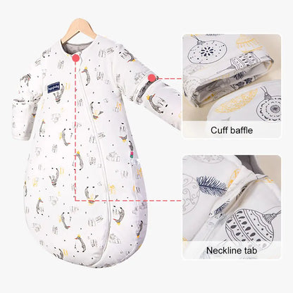 Children's Winter Sleeping Bag with Removable Sleeves