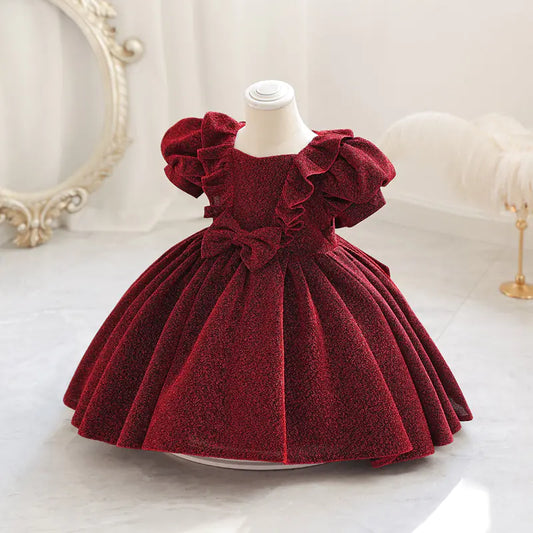 Puffy Western Style Princess Dress for One-Year-Old