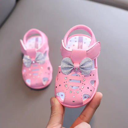 Summer Soft Sole Baby Walking Shoes for Girls (0-2Y)