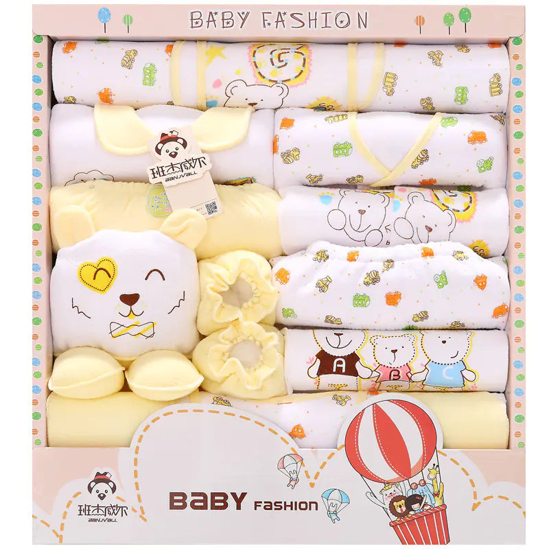 Newborn Gift Set with 18 Cotton Baby Clothes