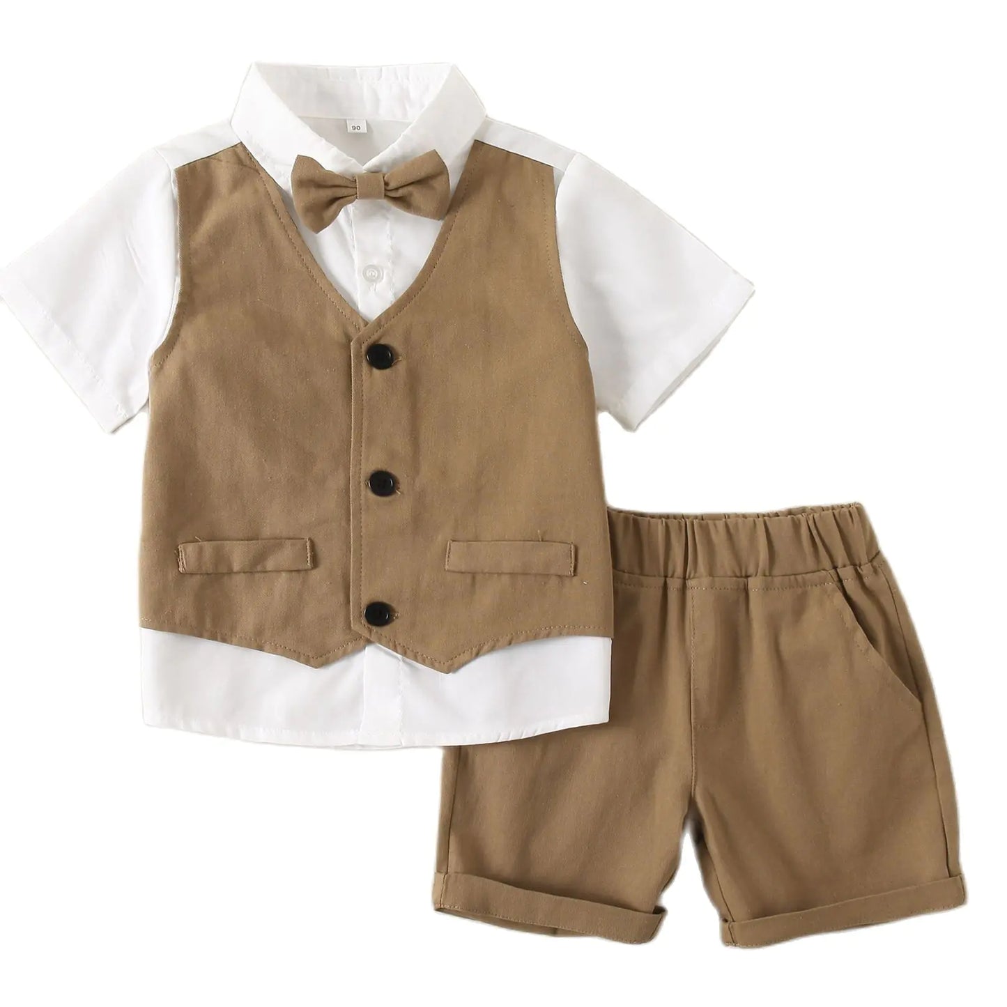 Summer Baby Boys 2PCS Blouse T-Shirt and Shorts Set