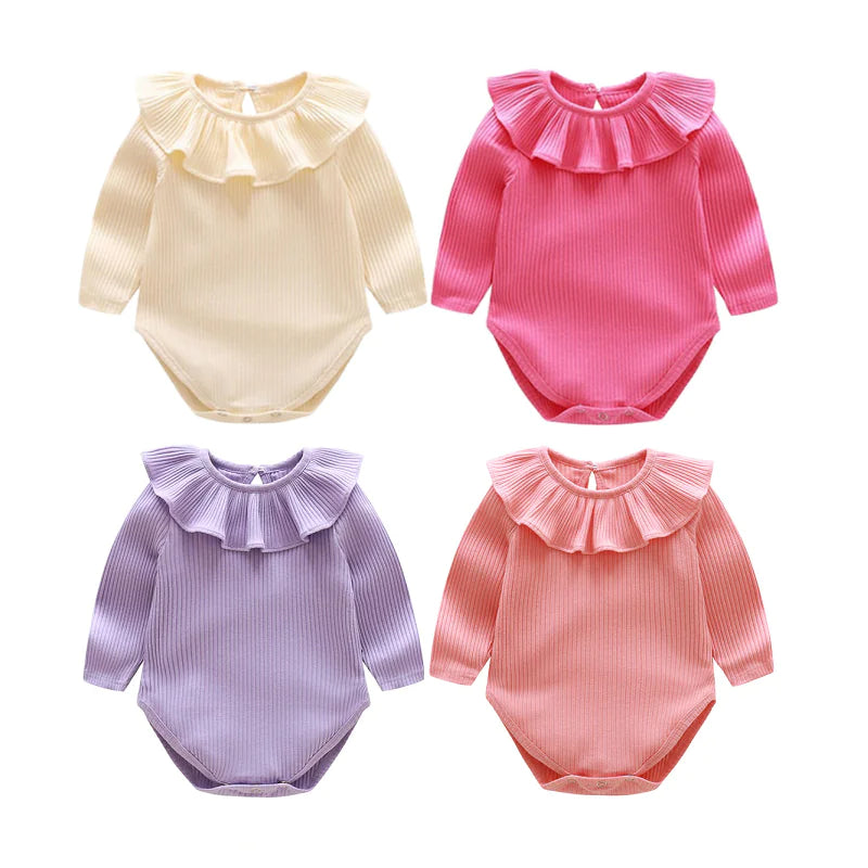Newborn Baby Girl Romper with Candy Ruffles Outfit
