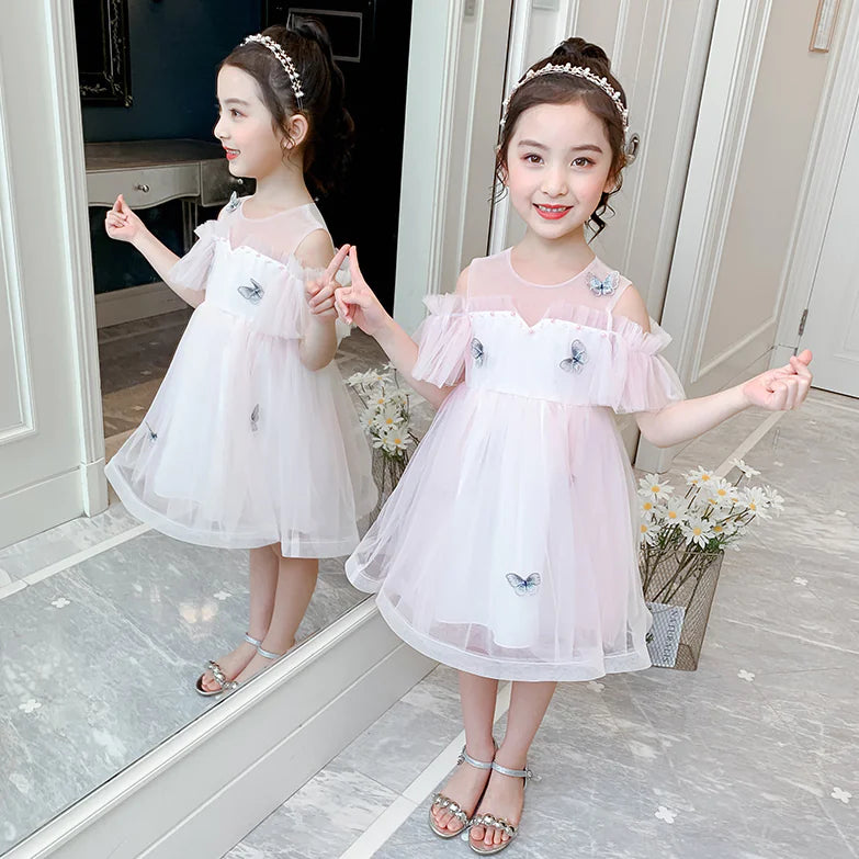 Princess Tulle Dress for Summer Girls' Wear
