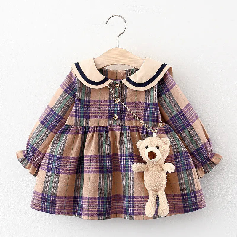 Baby Girl Long Sleeve Dress for Spring and Autumn