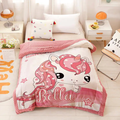 Cartoon Children's Doudou Blanket for Infants and Toddlers