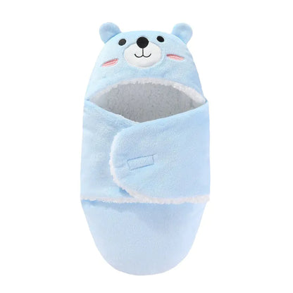 Newborn Baby Swaddle Blanket with Cartoon Design