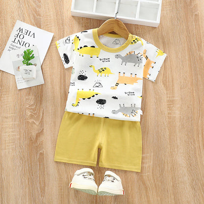 Baby Short Sleeve T-Shirt and Shorts Set for Girls