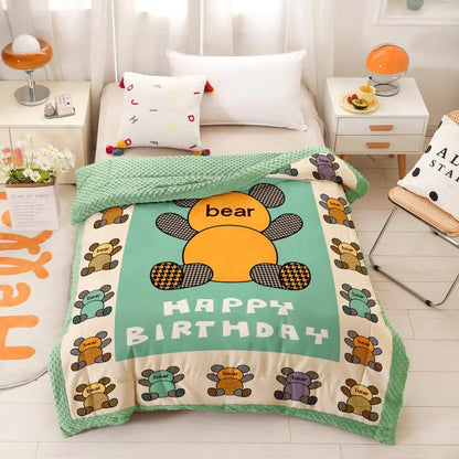 Cartoon Children's Doudou Blanket for Infants and Toddlers