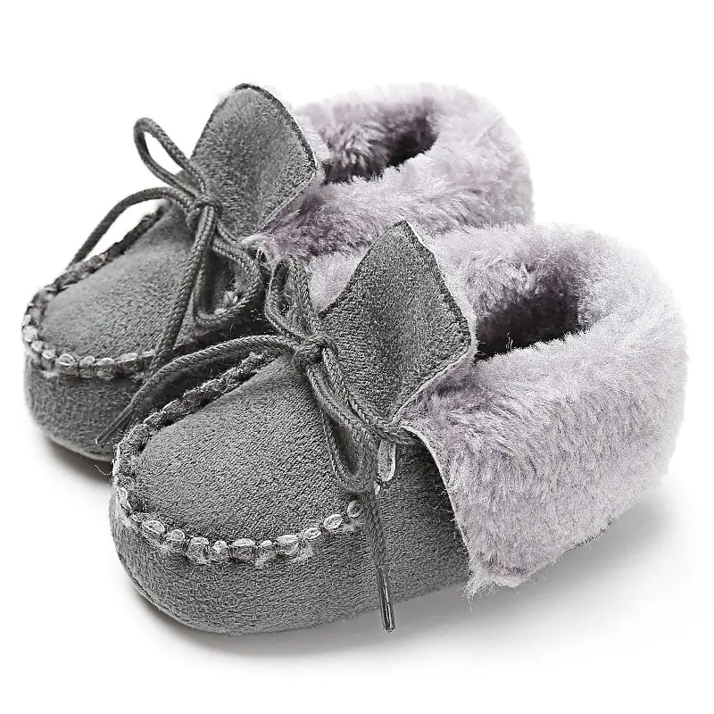 New Winter Plush Baby Cotton Shoes for 0-1 Year Olds