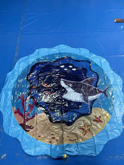 PVC Sprinkler Mat 170cm for Kids Outdoor Play