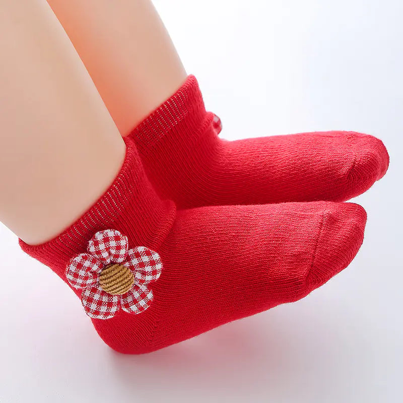 Cartoon Girls Baby Socks for Spring and Autumn