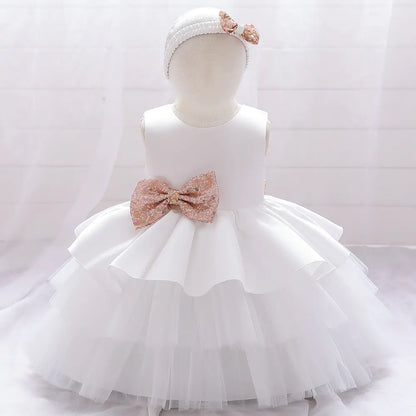 Cute Girl Lace Bow Tutu Skirt for Baby Princess Dress