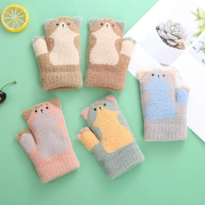 Baby Bags with Plush Touch Screen Gloves for Ages 3-5