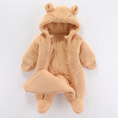 Thick Cotton Baby Winter Jumpsuit for Newborns