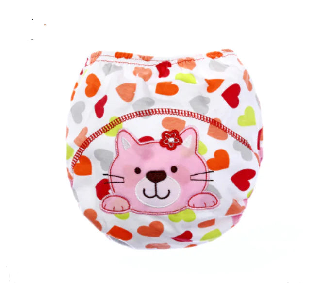 Cartoon Baby Training Pants, Washable Cotton Diapers