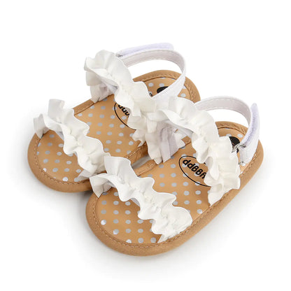Lace Trim Baby Sandals for Toddlers and Infants
