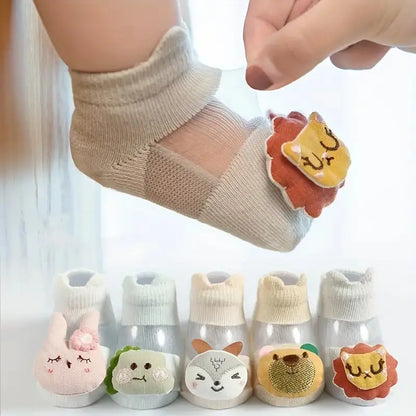 Breathable Cartoon Baby Socks for 1-3 Years Old