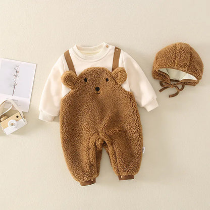 Cute Cartoon Baby Autumn Bodysuit Set for Newborns