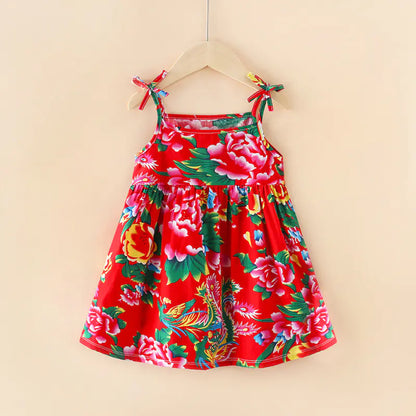 2024 Summer Girls' Floral Princess Dress (New Style)