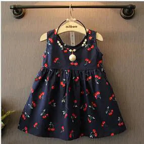 Korean Style Sleeveless Summer Dress for Girls