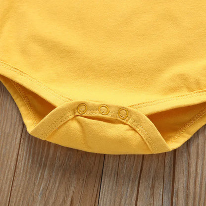 Vintage Cotton Print Romper Set for Baby Girls (0-1 Yr)