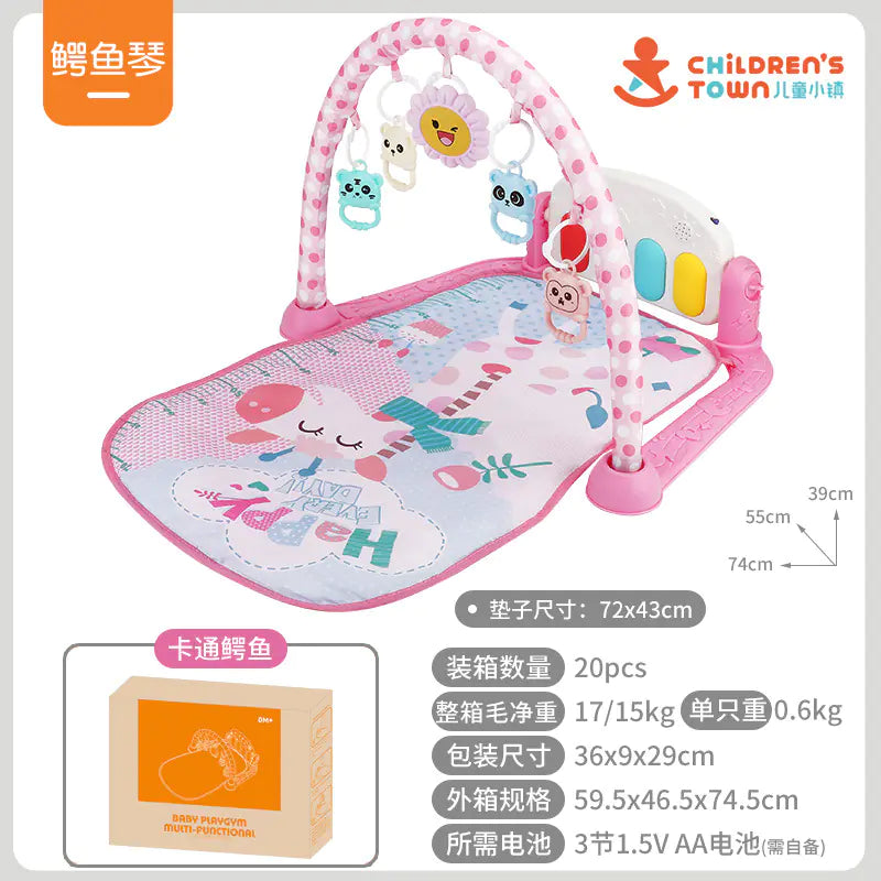 Baby Gym Play Mat with Music Piano for Infants