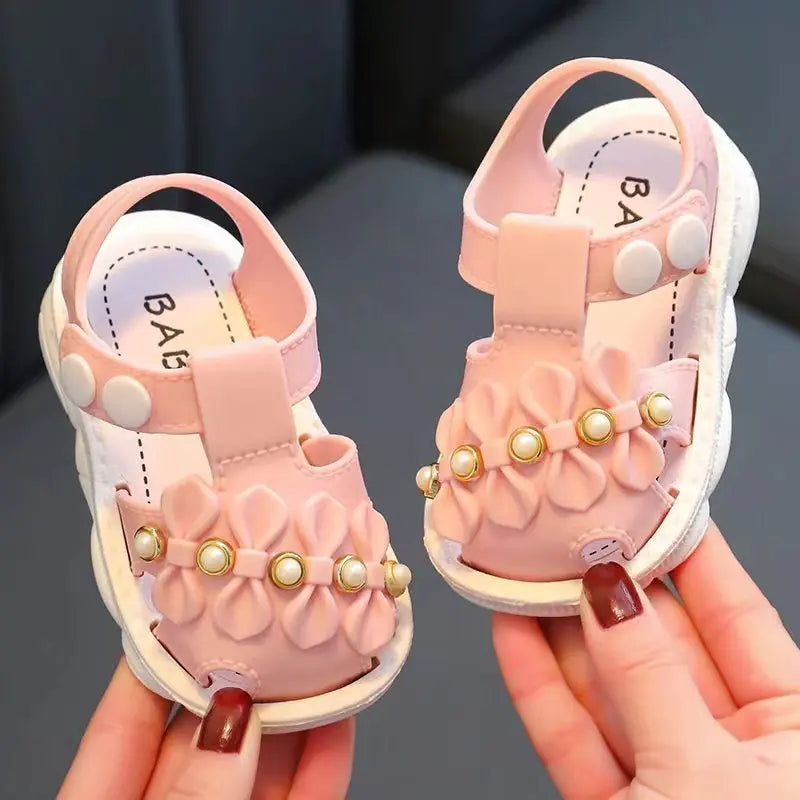 Cute Non-slip Princess Sandals for Baby Girls (0-3Y)