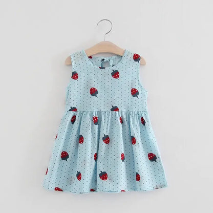 Korean Style Sleeveless Summer Dress for Girls