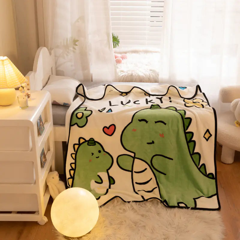 Cartoon Nursery Nap Blanket for Infants and Toddlers