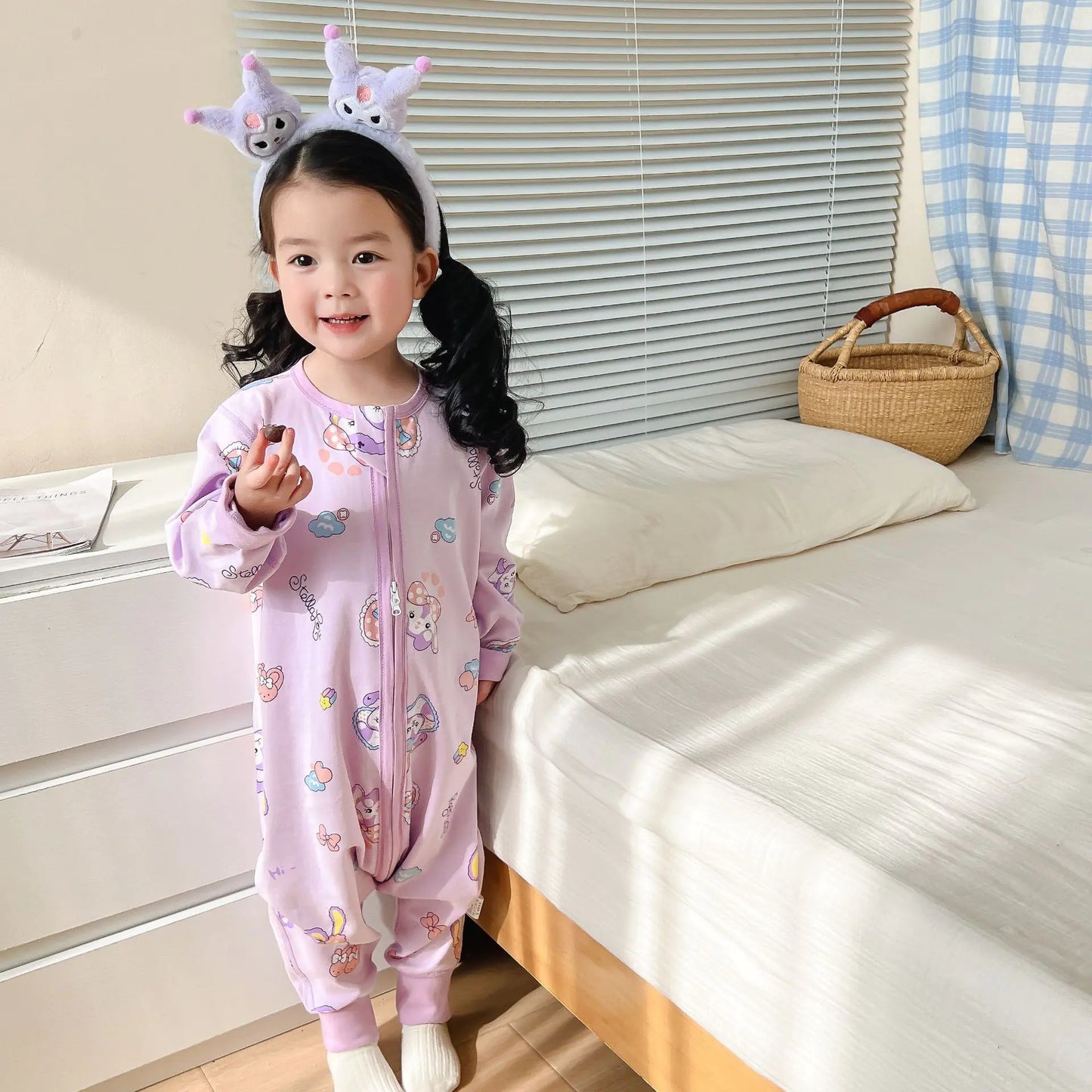 Cotton Sleeping Bag for Kids - Long Sleeve & Split Legs