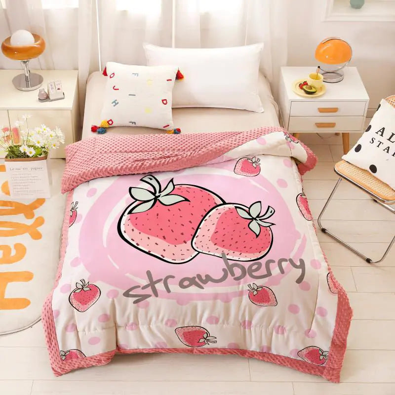 Cartoon Children's Doudou Blanket for Infants and Toddlers