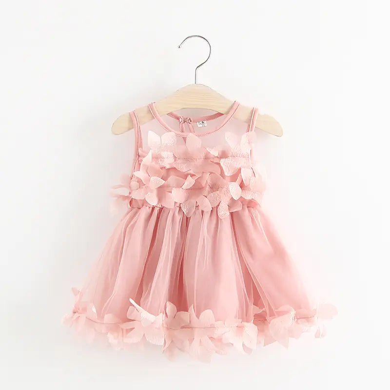 C170 Summer New Children's Dress - Girls' Petal Skirt