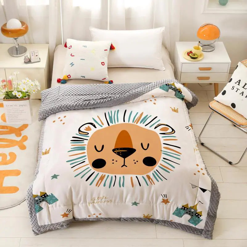 Cartoon Children's Doudou Blanket for Infants and Toddlers