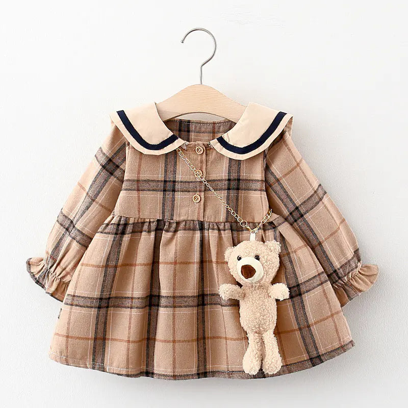 Baby Girl Long Sleeve Dress for Spring and Autumn