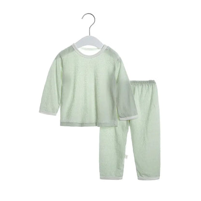 Summer Long Sleeve Baby Pajama Set for 1-3 Years Old