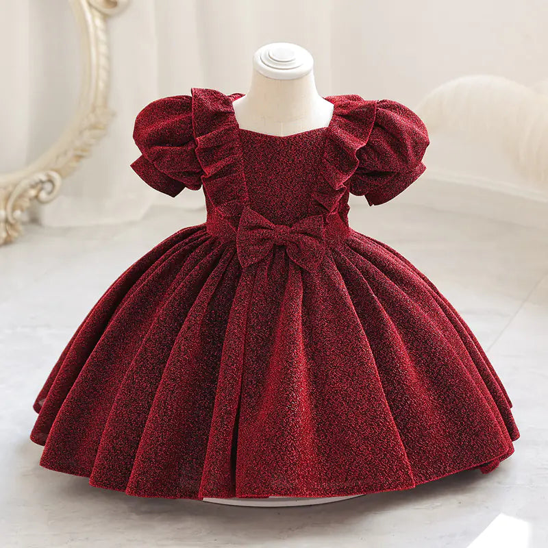 Puffy Western Style Princess Dress for One-Year-Old