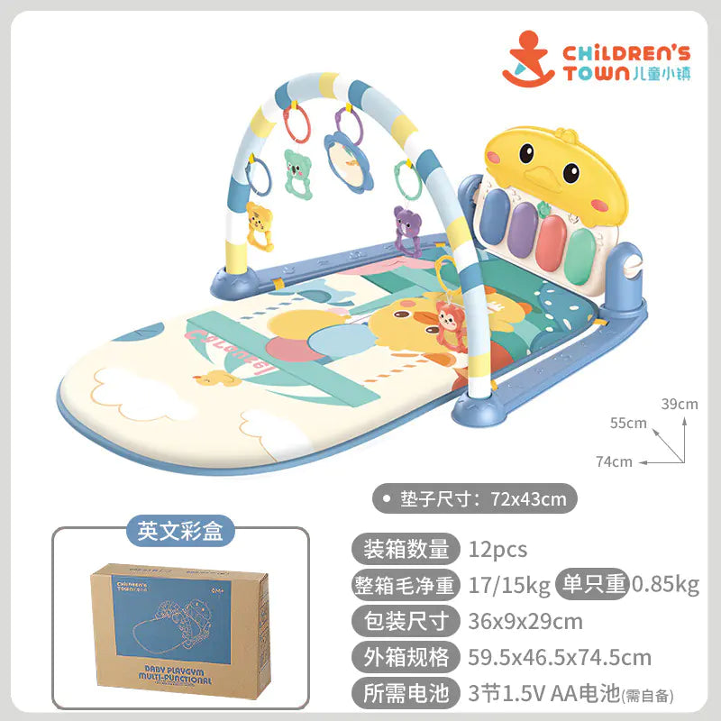 Baby Gym Play Mat with Music Piano for Infants