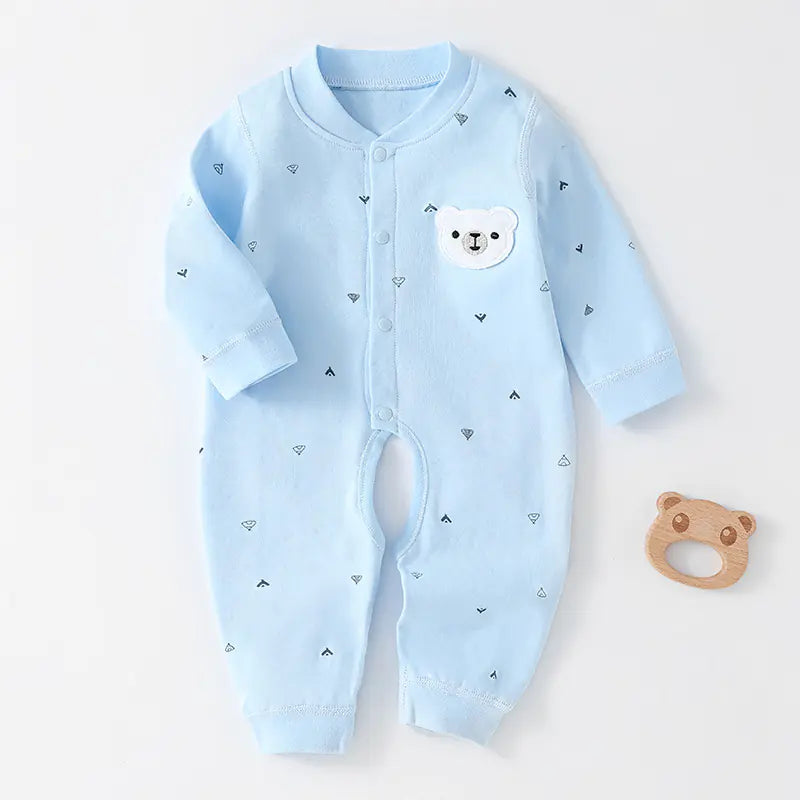 Pure Cotton Baby Jumpsuit for Spring and Autumn