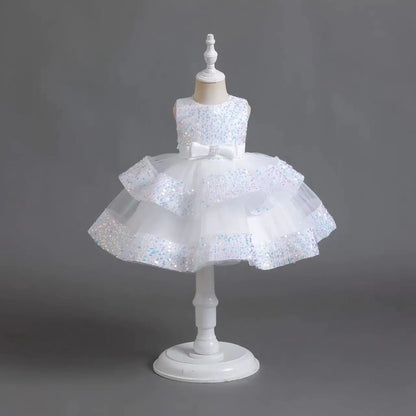 New Arrival Sequin Princess Dress for Baby Girls